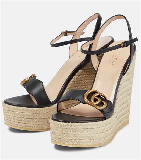 gucci sandales compensées|authentic gucci sandals.